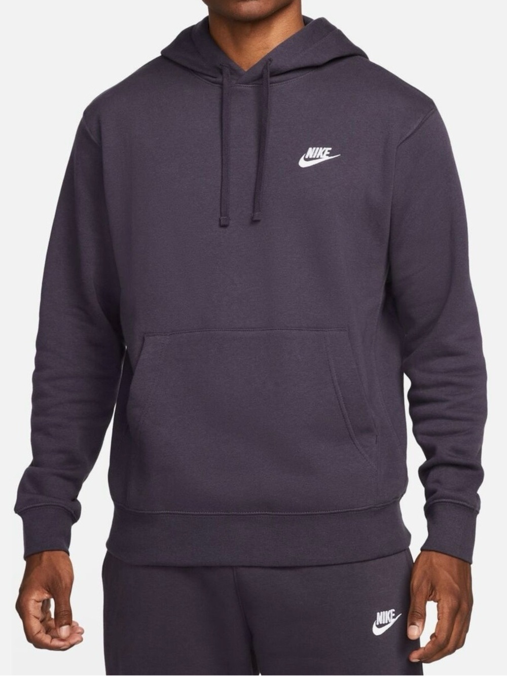 Nike Sportswear Club Fleece Pullover Hoodie Size M Cave Purple BV2654-540